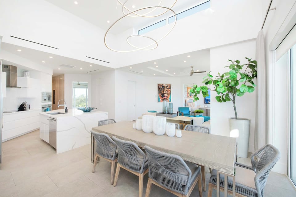 Formal dining area.