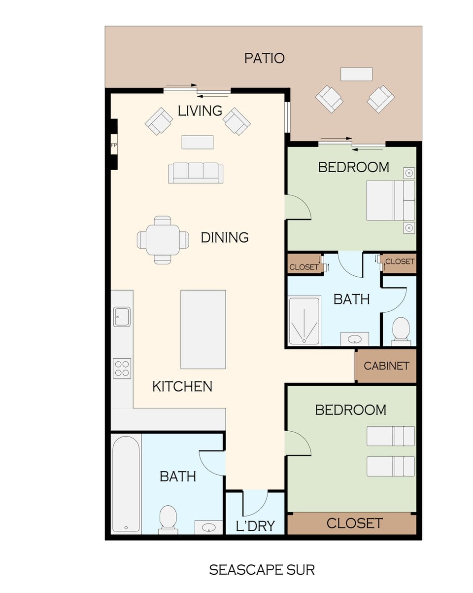Floor Plan of Seascape Oro