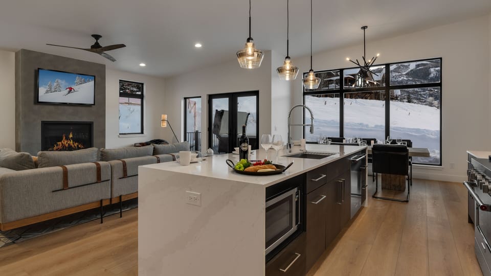 Gourmet kitchen and open concept layout