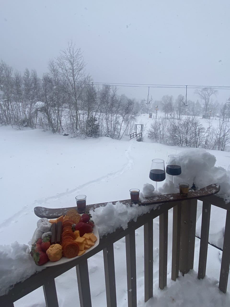 Ski into your condo and enjoy a snack or a Shot-Ski overlooking the lifts. 