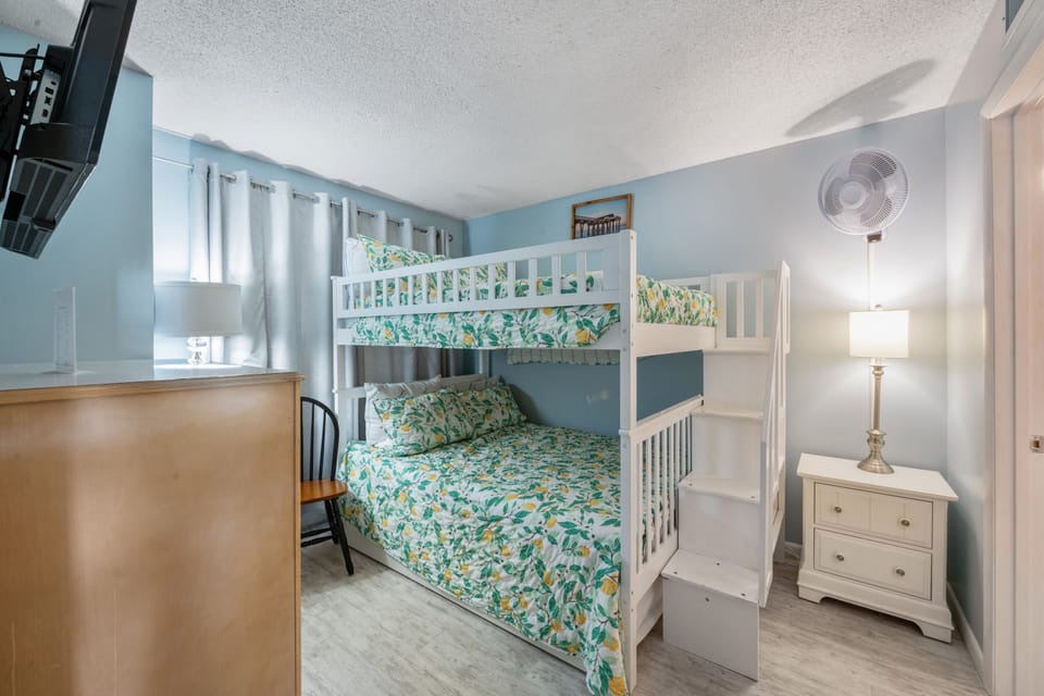 The kiddos will jump for joy to have a place of their own at the beach.