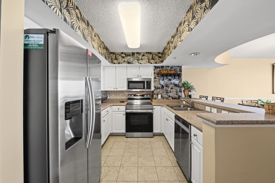 The family chef will love this updated kitchen complete with a huge workspace.