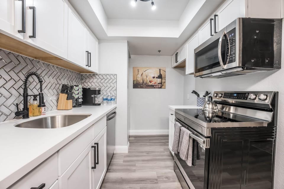 Kitchen with new appliances