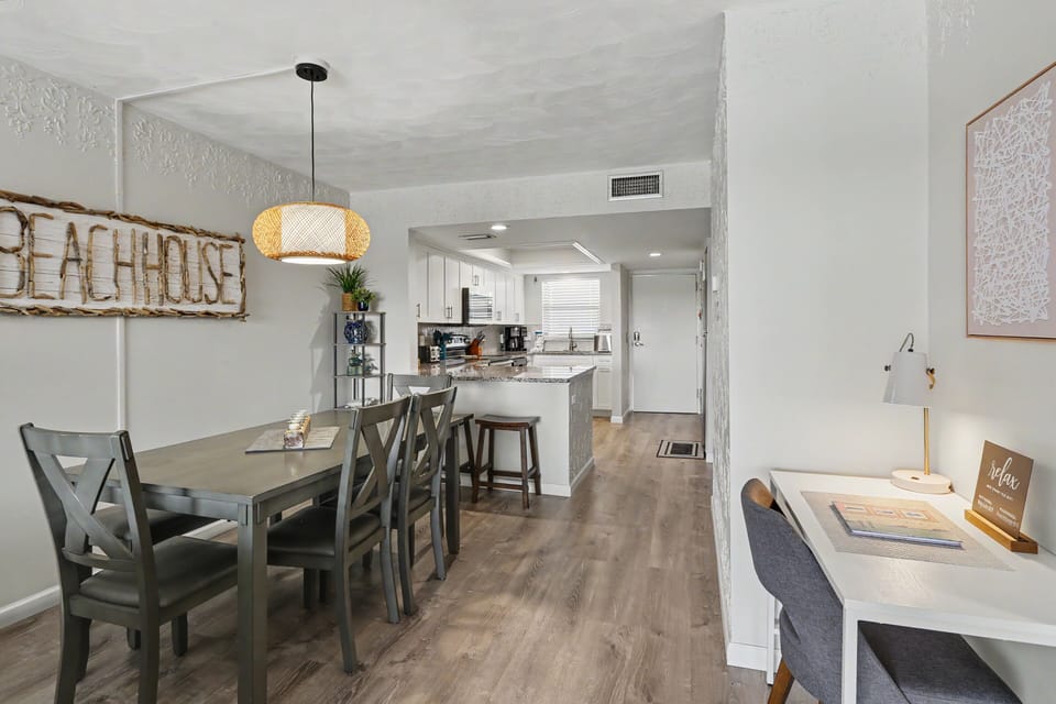 Living Area with Desk for Work Space