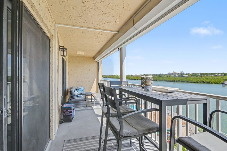 Private Balcony with Seating - Great Waterway Views!