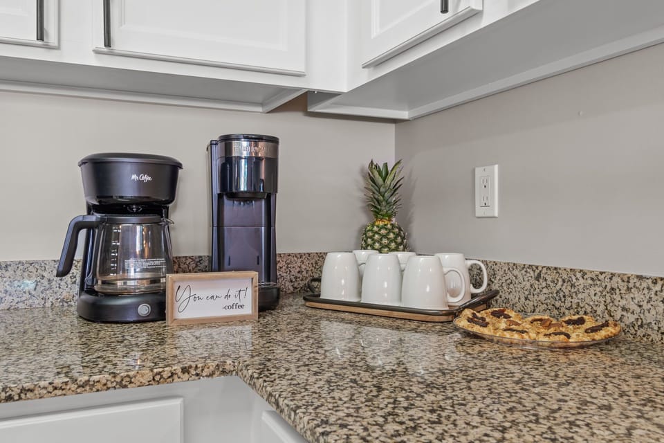Coffee Bar with a Keurig & 12 Cup coffee maker