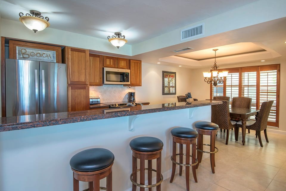Our kitchen is fully equipped. A coffee maker is included!