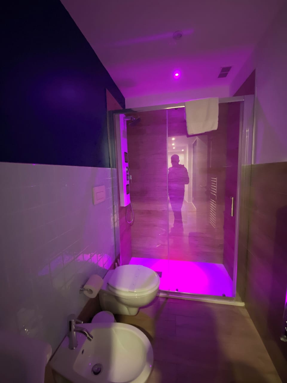 Family Double or Twin Room (Scirocco) | Bathroom | Rainfall showerhead, free toiletries, hair dryer, bidet