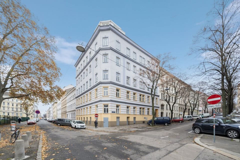Outside view of the apartment building