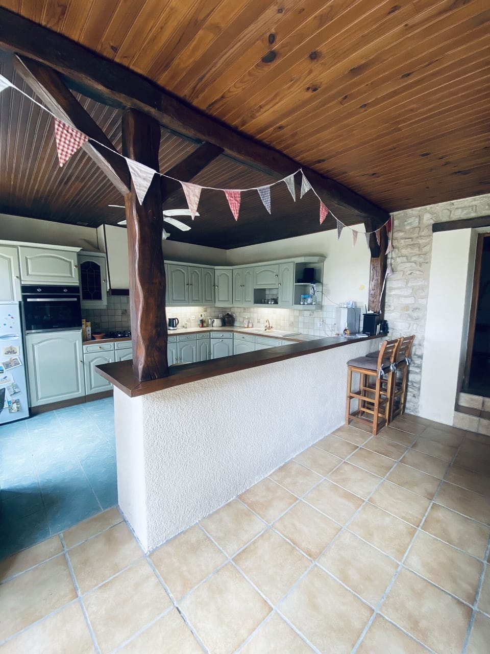 Bar and kitchen