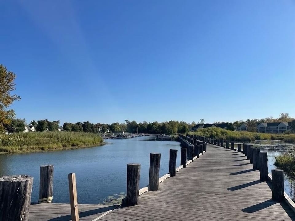 The boardwalk around the harbor is a fun, scenic walk.