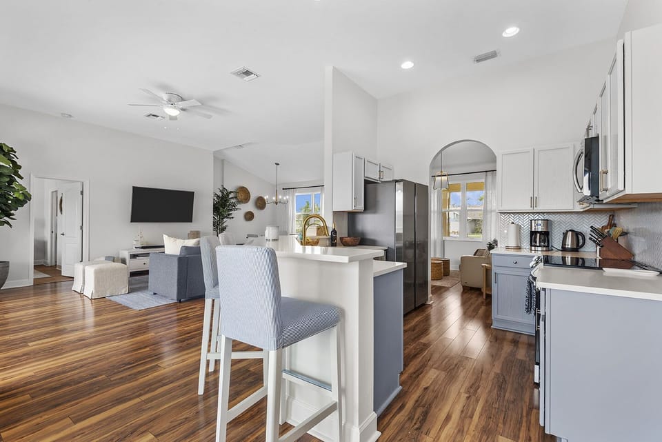 Kitchen and Living Room