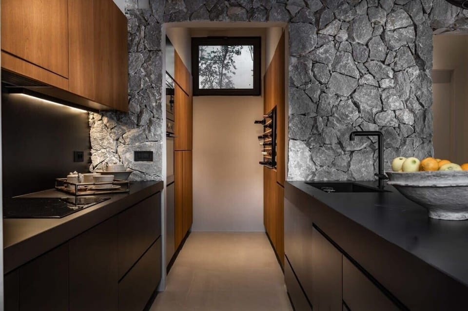 Walkaway to wine cellar