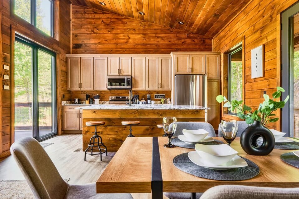 This dining area is perfect for enjoying meals with family