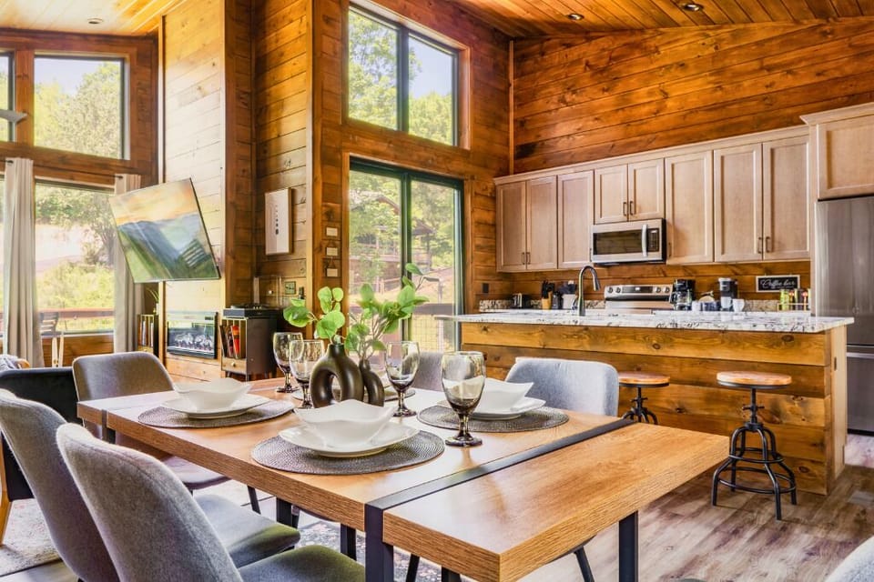 Share a meal and create memories in this beautifully designed dining area.