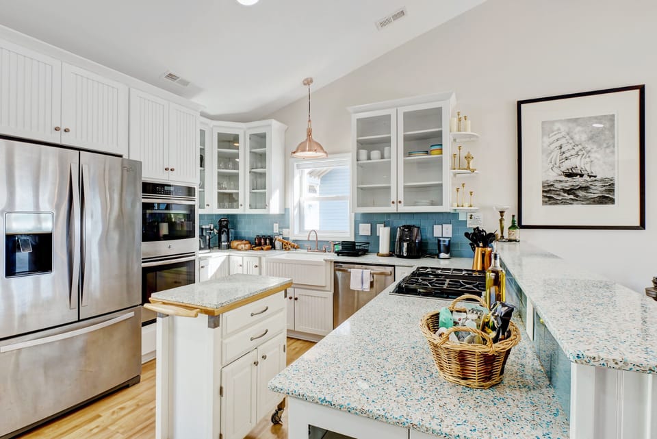 The kitchen is fully equipped with all cookware & appliances you may need.