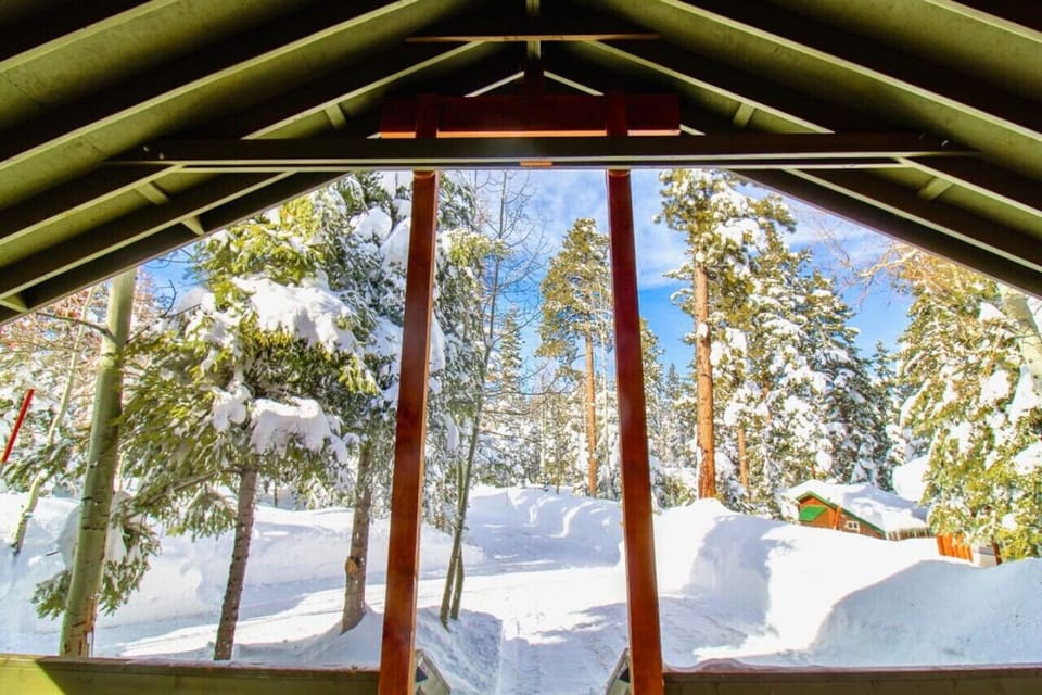 It feels like you’re in the clouds with the snow right at your doorstep