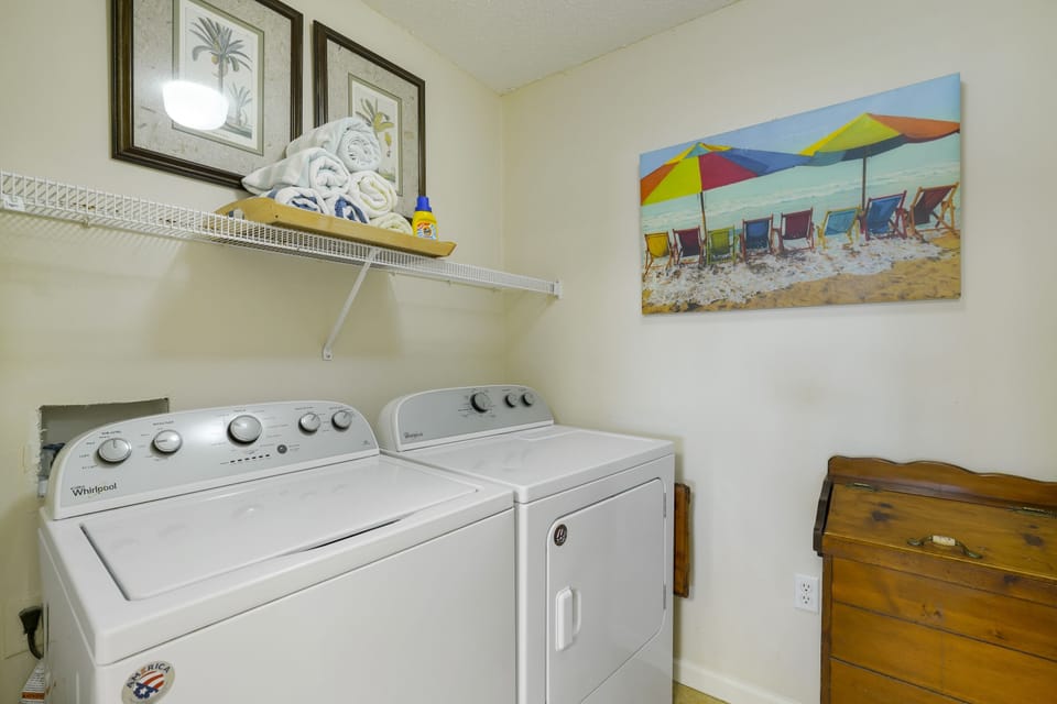 In unit laundry makes every stay a little more like home