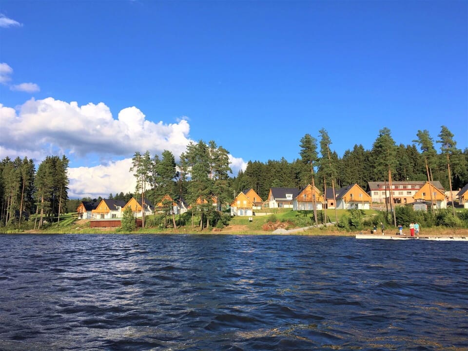 Sky, Cloud, Water, Water Resources, Building, Tree, Plant, Natural Landscape, House, Lake