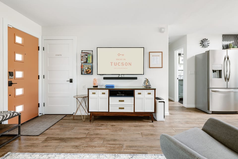 Step into Casa Palma with desert modern decor and soft, welcoming touches.