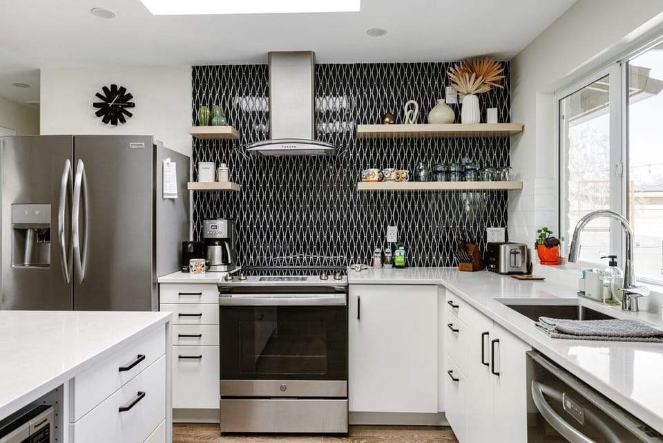 Casa Palma's kitchen fully equipped with essentials for cooking and gathering.