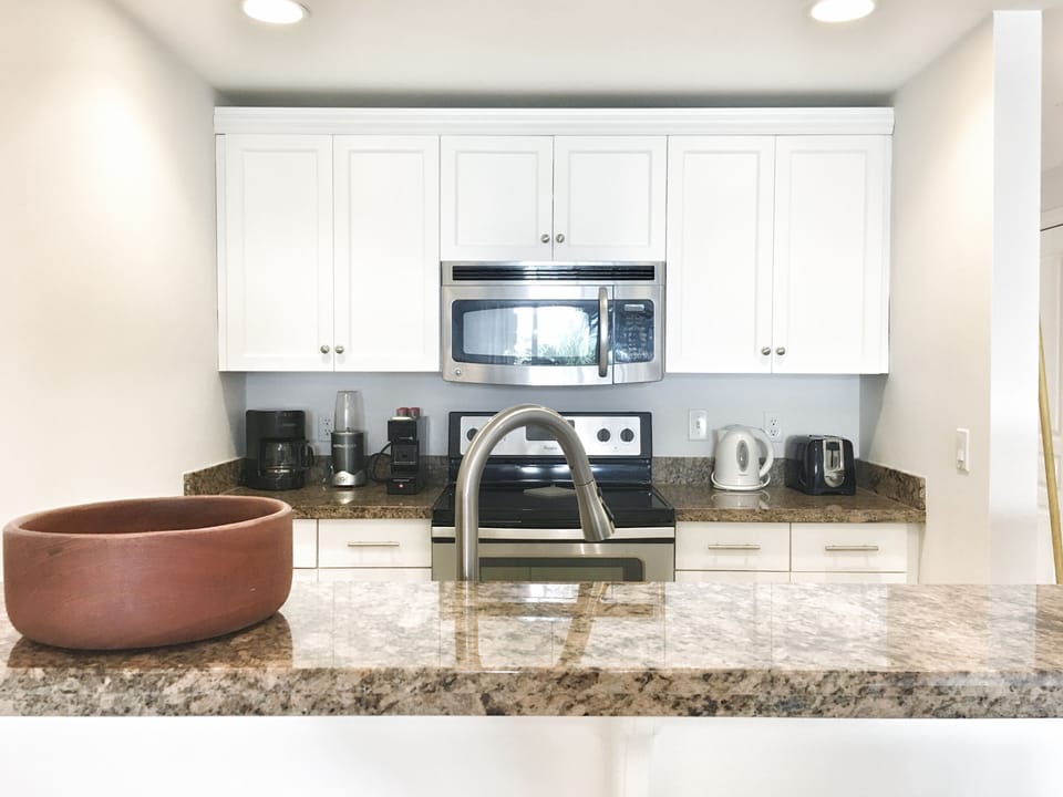 Coffee maker, kettle, toaster, micro-wave, Dishwasher