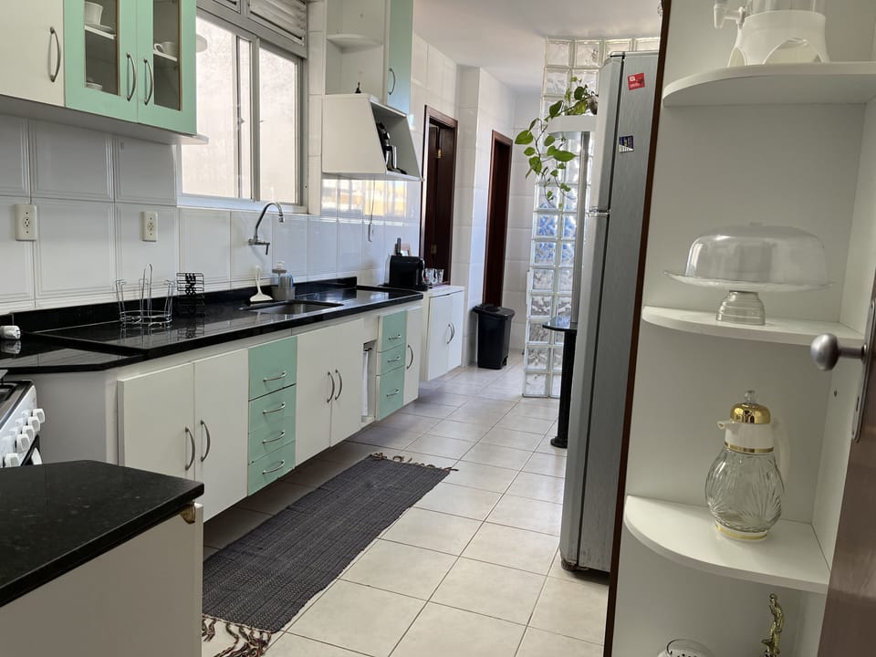 Deluxe Apartment | Private kitchen | Full-size fridge, espresso maker, toaster, rice cooker
