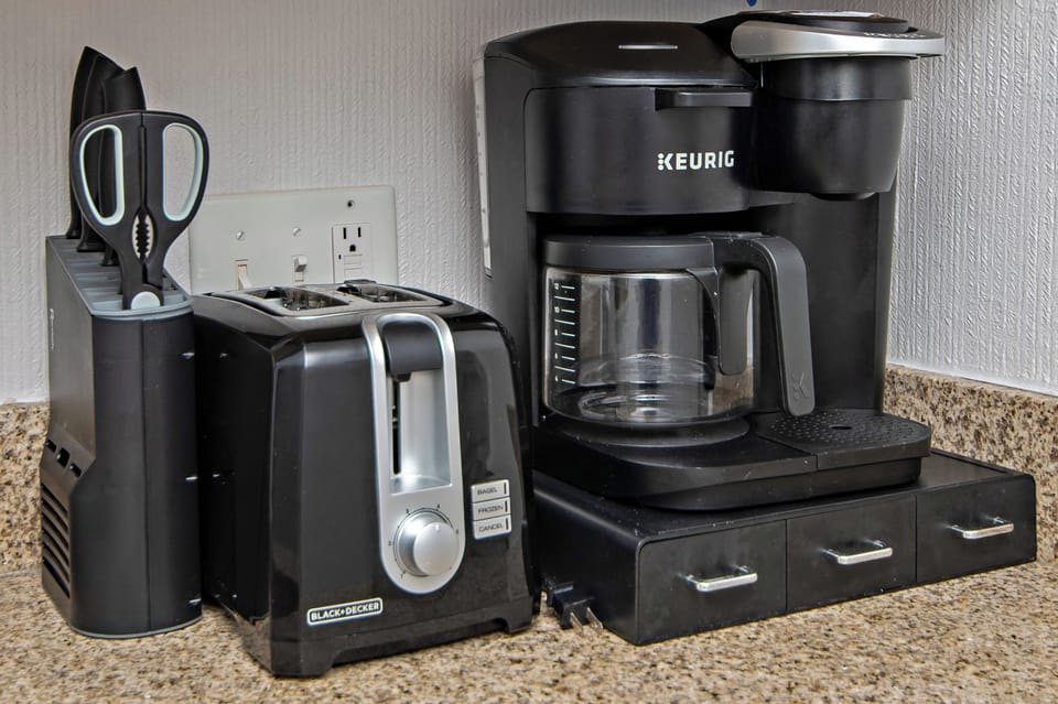 Coffee maker and toaster