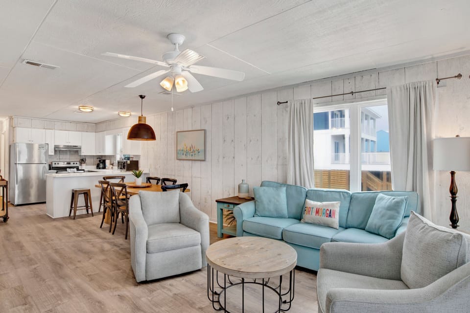 Point Clear A offers an open floor plan with coastal decor