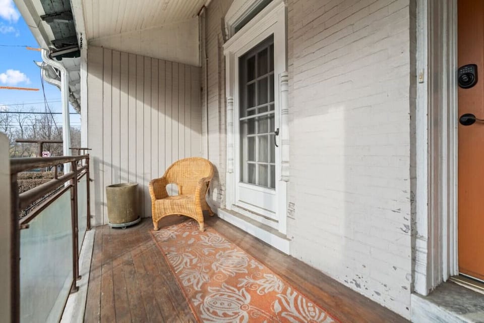 Peaceful front porch