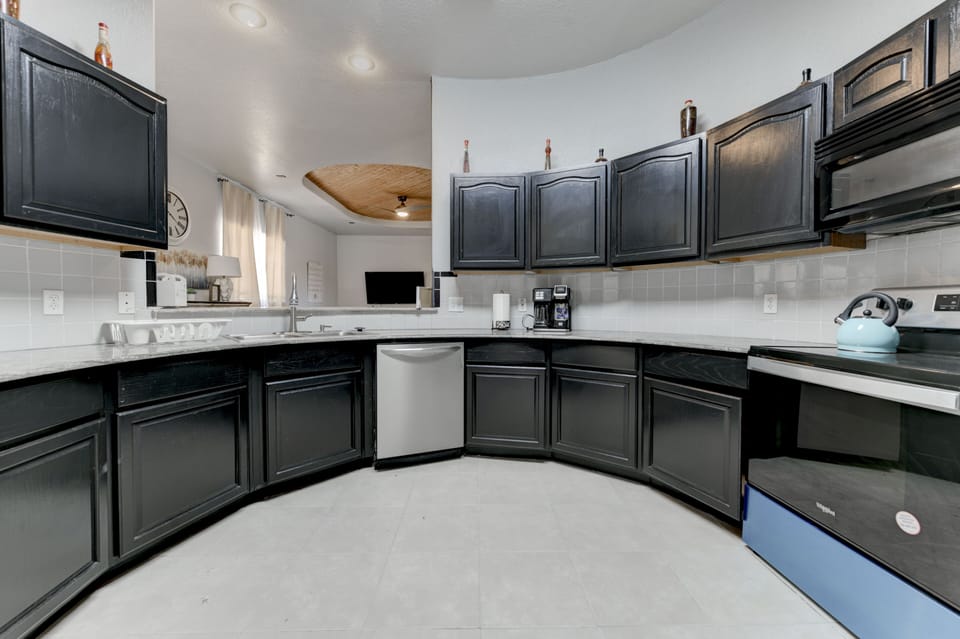 enormous space kitchen area