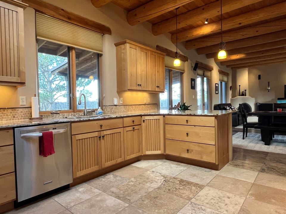 Fully stocked chef's kitchen is a dream for preparing meals