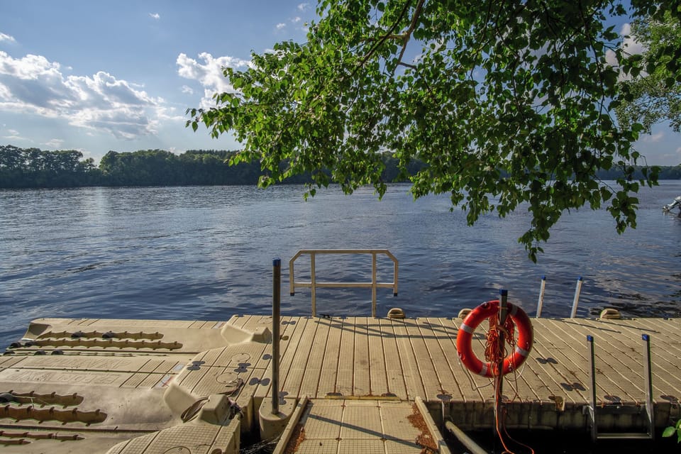 Dock to hook up your boat, jet skis, fish, swim or sit and relax.