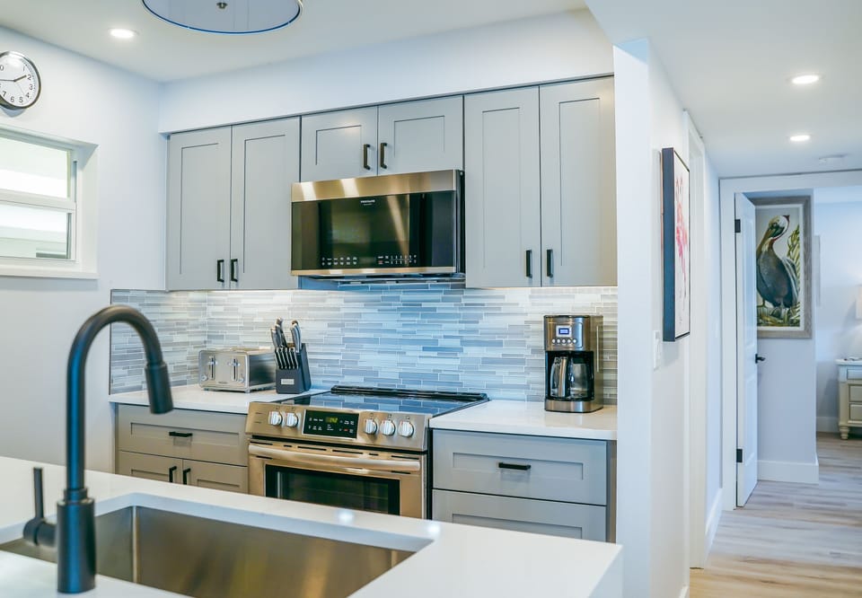 Modern kitchen with all appliances