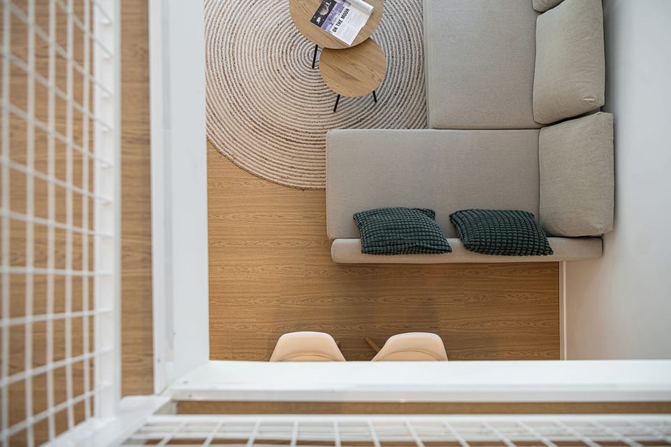 Deluxe Suite, 1 Queen Bed with Sofa bed, Pool View | Living area | 43-inch Smart TV with digital channels, TV, Netflix