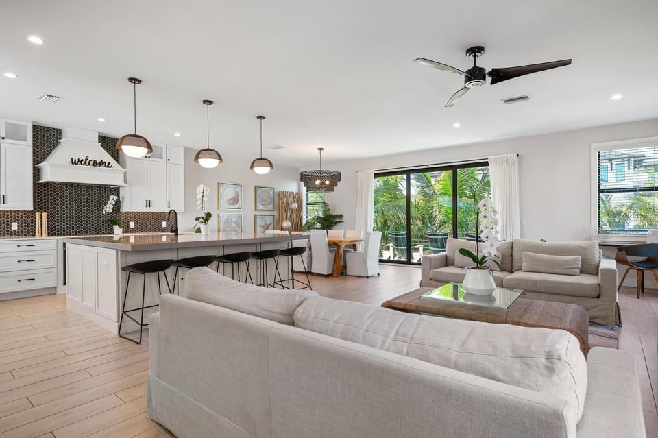 Stunning open concept living space