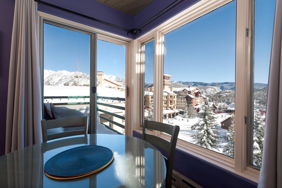 Large Windows with Views from the Dining and Living Spaces