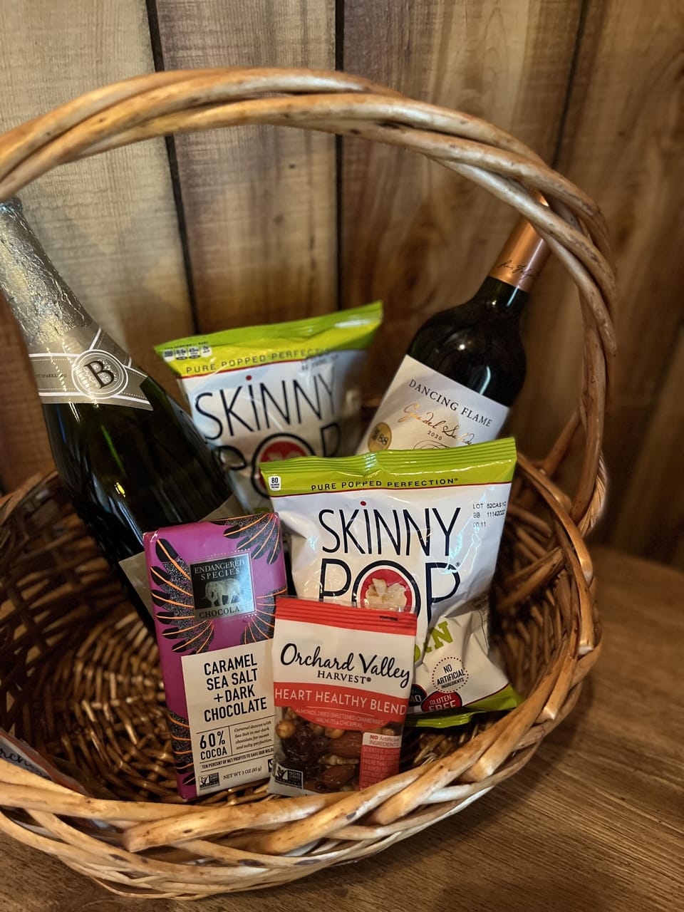 In-room menu items available to purchase