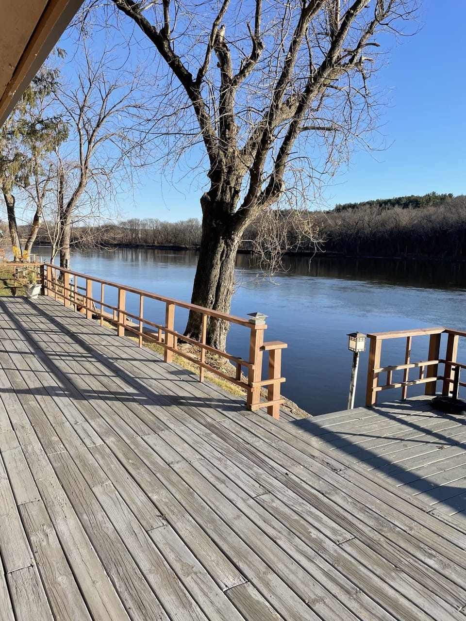 View of river from back deck