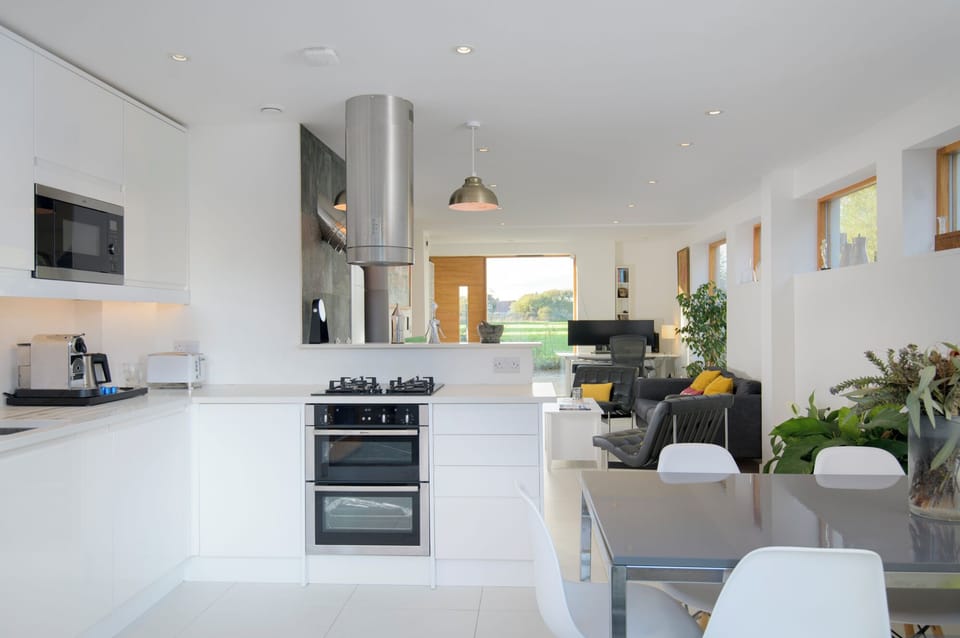 Open plan view from kitchen 
