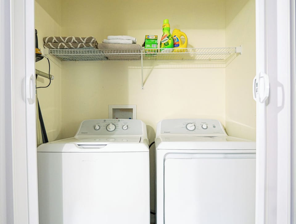 washer and dryer