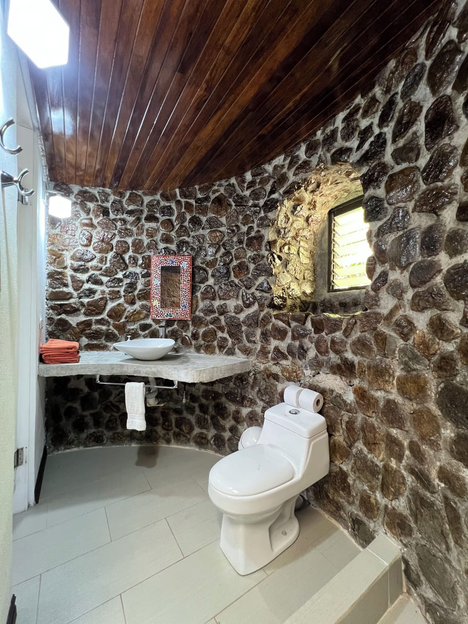 Bungalow, 1 Bedroom, Terrace, Ocean View | Bathroom | Shower, free toiletries, hair dryer, towels