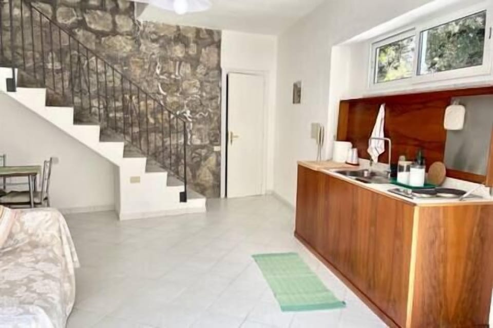 Dettaglio del soggiorno con cucina (2)