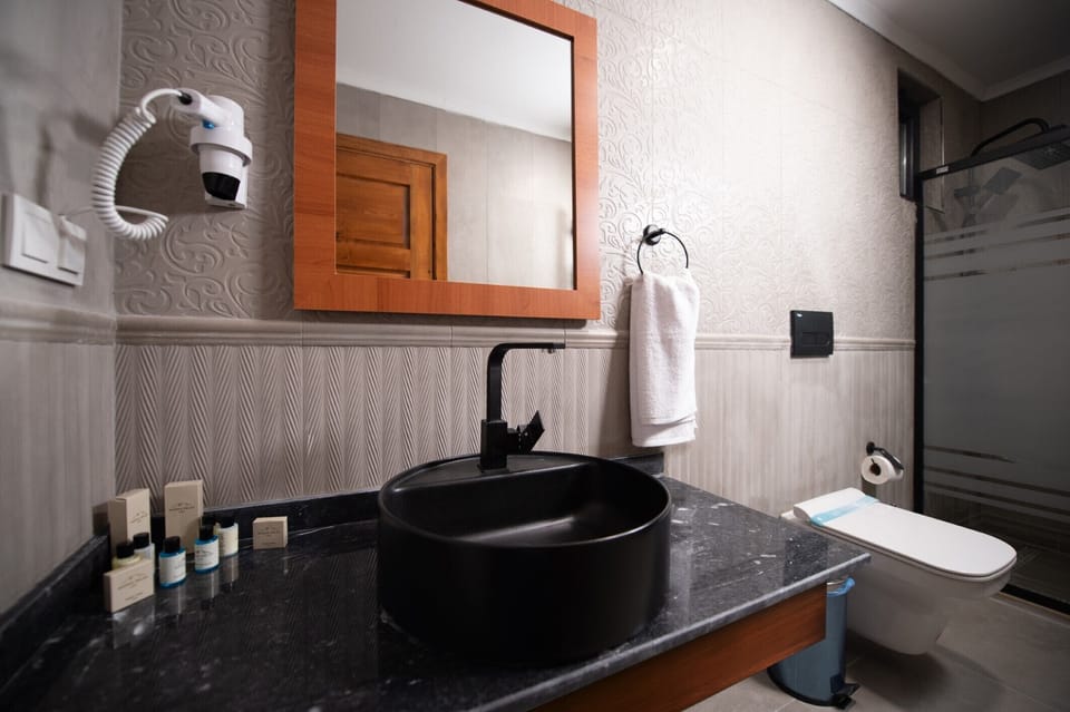 Standard Twin Room, 2 Twin Beds | Bathroom | Shower, hair dryer, towels, soap