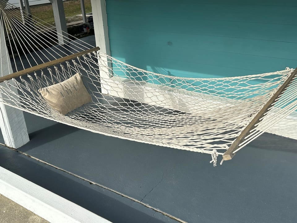 Sunshine, sea air, and a hammock made for naps and novels.