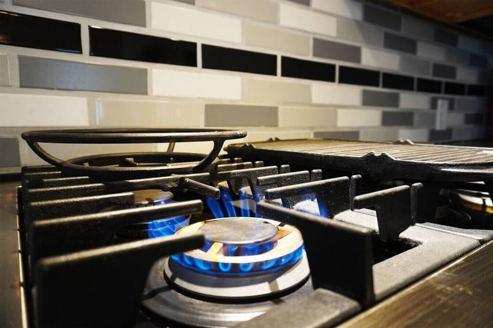 Gas Burner on Electrolux Range