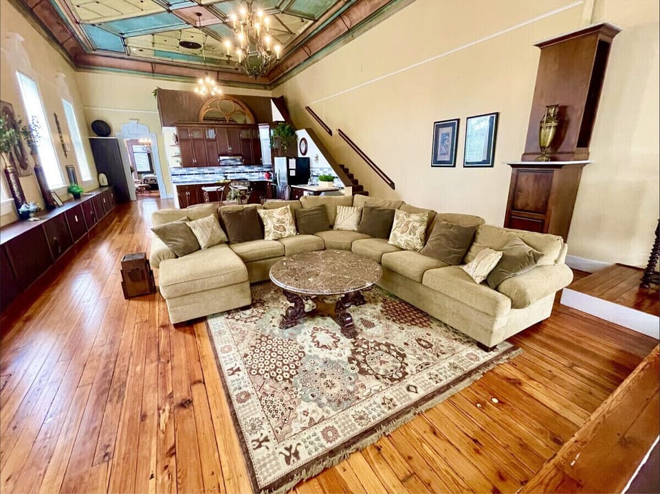 Overhead Open Concept Living Area