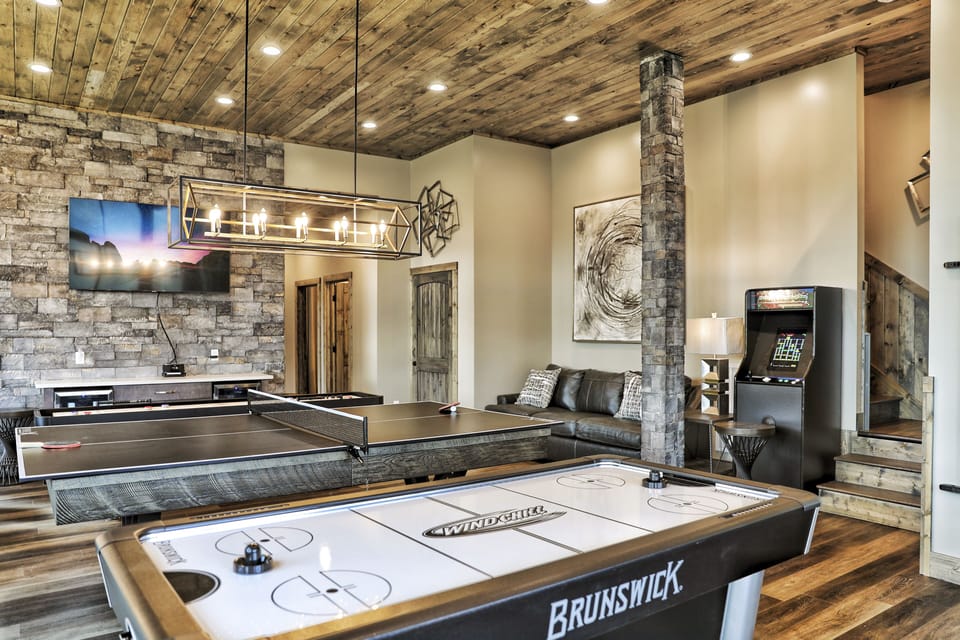 Pool Table, Ping Pong, Shuffleboard, Arcade, Poker Table, Foosball, & Air Hockey