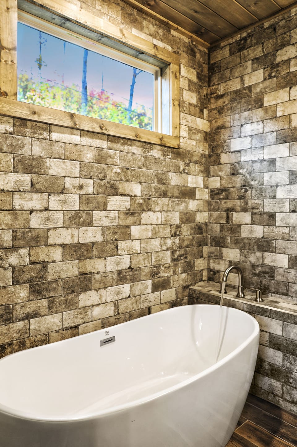 Unwind and relax in the soaker tub