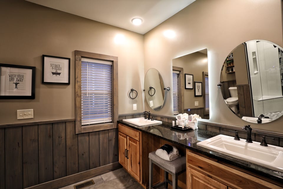 Master bath double vanity
